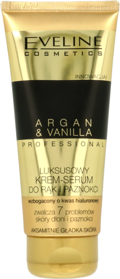 EVELINE COSMETICS Professional Argan & Vanilla крем-сироватка для рук та нігтів 100 мл
