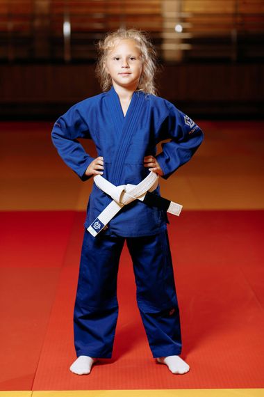 Кімоно для джиу - джитсу синє, TM "Kintayo", 140 зріст, щільність 350 гр/м.кв. | Зображення 5