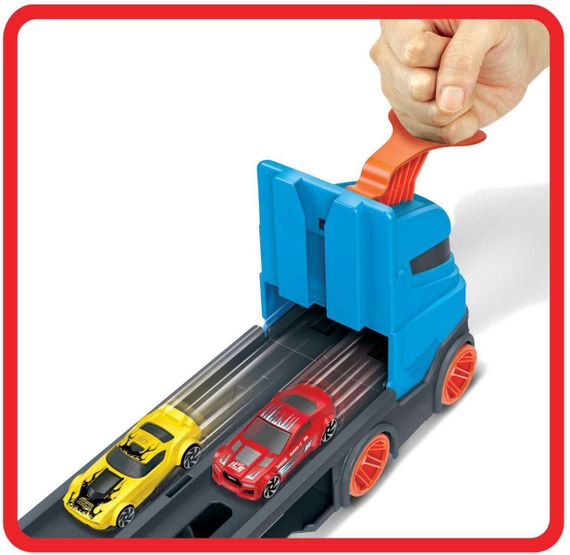Трек автовоз Хот Вилс. Грузовик транспортер на 20+ машинок. Hot Wheels Speedway Hauler Storage Carrier | Зображення 5