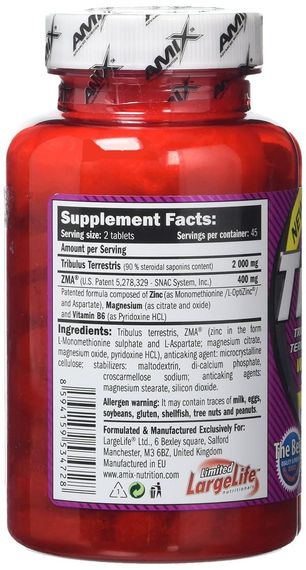 Тестостероновий бустер Amix Nutrition Tribu-ZMA 1200 mg 90 Tabs | Зображення 1