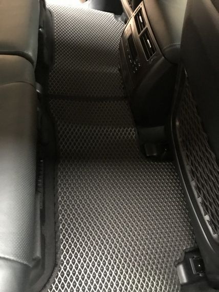Поліуретанові килимки (2012-2021, EVA, чорні) для Toyota Land Cruiser 200 | Зображення 5