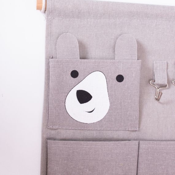 Підвісний органайзер на 3 відділення 28×33 (см) Сірий HP-41-12G | Зображення 1