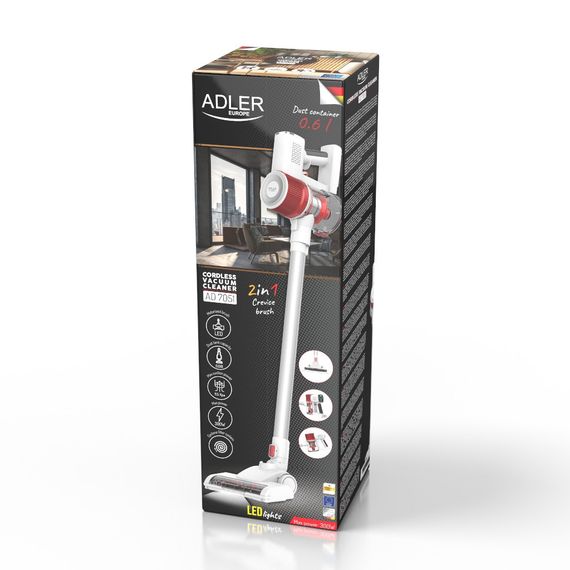Пилосос вертикальний Adler AD 7051 акумуляторний бездротовий з LED щіткою | Зображення 9