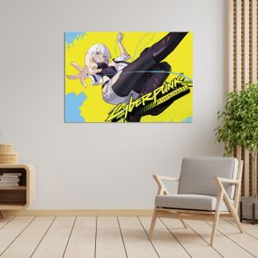 Плакат-постер з принтом Кавун Cyberpunk Edgerunners Кіберпанк Lucy Люсі А1, що біжать по краю ПЛ000747(A1)