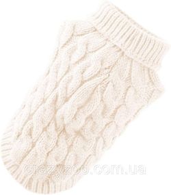 Свитер для собак и котов EcoToys White XL белый A: 33 см B: 40 см C: 29 см X-7007