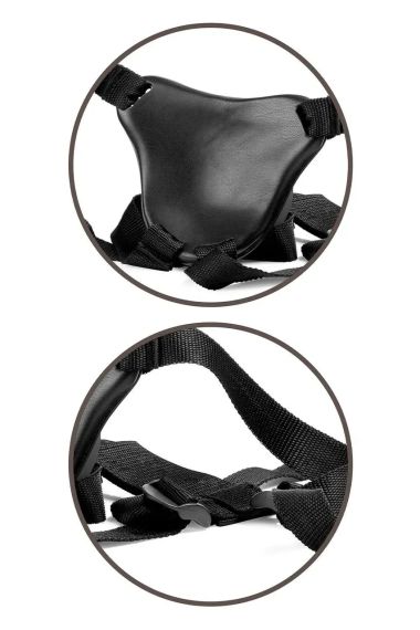 Страпон реалистичный Pipedream King Cock Elite двойной плотности, 20.5 см х 3.5 см sexstyle | Зображення 6