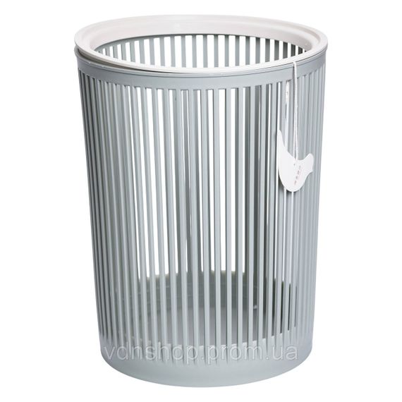 Корзина для мусора пластиковая в офис для бумаги 8 (л) корзина под мусор мусорное ведро Зеленый HP-45-8GR | Зображення 2