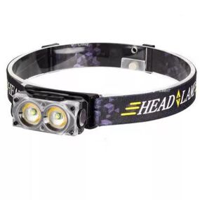 Фонарь RT-539 налобный YY-19F-2XPE(white)+2COB(yellow)