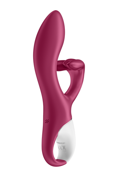 Гибкий двойной вибратор SATISFYER EMBRACE ME бордовый sexstyle | Зображення 3