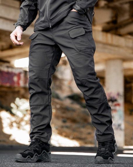 Міські тактичні штани MAXIMUS софтшел darck grey ПП7987 | Зображення 6