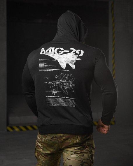 Худі maklin mig -29 black НП4949