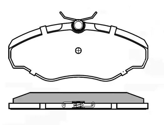 Колодки передні гальмівні Trafic/Vivaro 01- (Lucas) (62,5x144,8), NATIONAL (NP2148) | Зображення 1