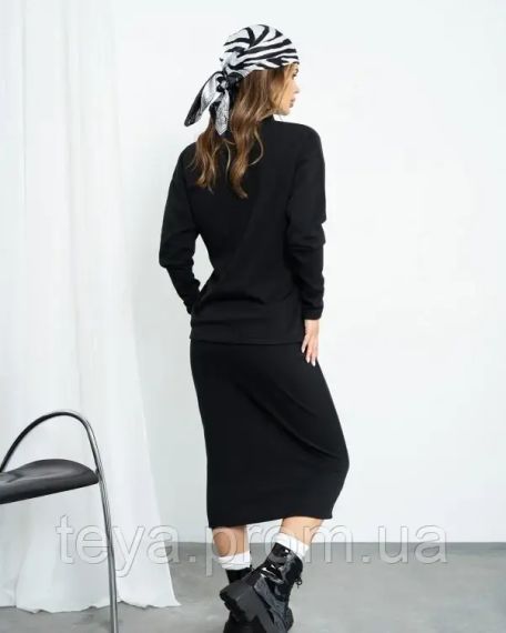 Костюм цвет черный размеры S, M, XL, L FI_008618 | Зображення 2