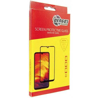 Стекло защитное Dengos Full Glue Infinix Hot 12 Play black frame (TGFG-248)