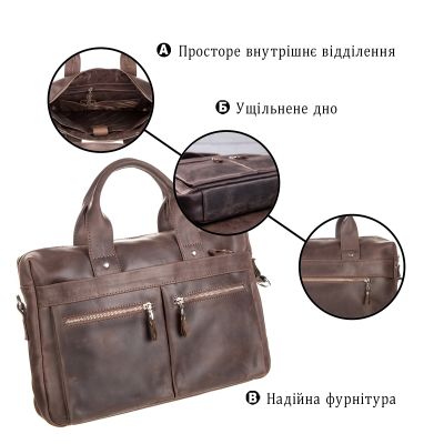 Сумка Shvigel Коричнева (11020) | Зображення 3