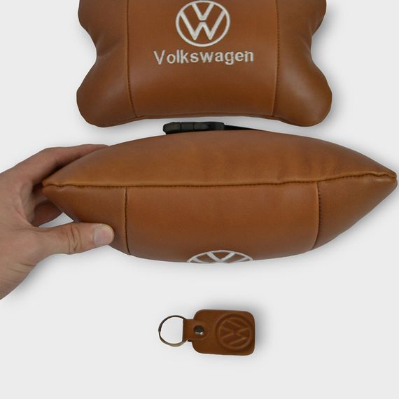 Подушка для голови в авто, Декоративные подушки с логотипом, Универсальная подушка на подголовник авто AJ-54 | Зображення 6