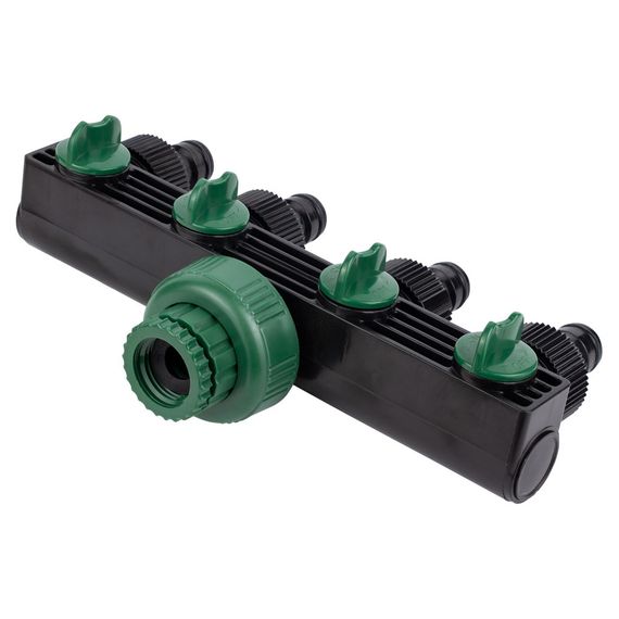 Кран розподільний з адаптерами Grad 1/2" 4-е виходи в/р 1/2"×3/4" (ABS) (5016905) | Зображення 3