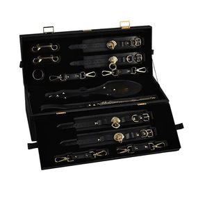 Роскошный набор для BDSM Zalo Bondage Play Kit, 10 аксессуаров в кейсе, кожа, кристалл Swarovski Sex Aura