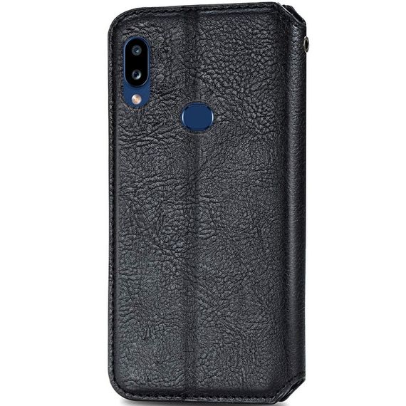 Кожаный чехол-книжка GETMAN Cubic (PU) для Samsung Galaxy A10s Черный | Зображення 1