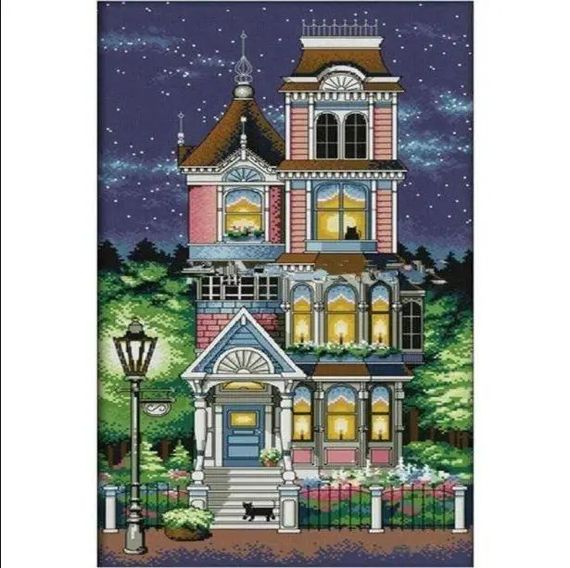 Алмазная мозаика Викторианский домик 30х50 см ColorArt TP906 | Зображення 1