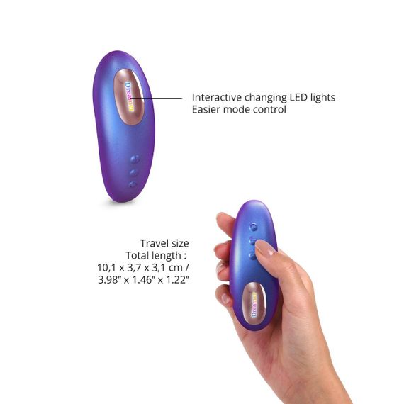 Вакуумный клиторальный стимулятор Love To Love DREAMER – IRIDESCENT NIGHT, ласки язычком, пульт Sex Aura | Зображення 2