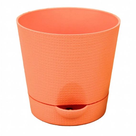 Горщик Фіалка 0.7 л з системою прикореневого поливу персиковий