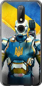 Чехол на Nokia 6.1 Plus Украинский киборг "980u-1539-17620"