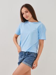 Футболка з принтом жіноча  GENUA 809 M  Блакитний shop (2000999524417)