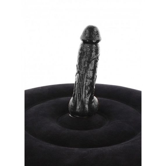 Подушка для сексу з реалістичним вібратором Taboom з дистанційним пультом, чорна Sex Aura | Зображення 3