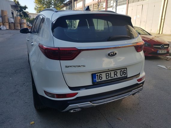 Накладка на задній бампер EuroCap 2015-2018 (ABS) для Kia Sportage рр | Зображення 4