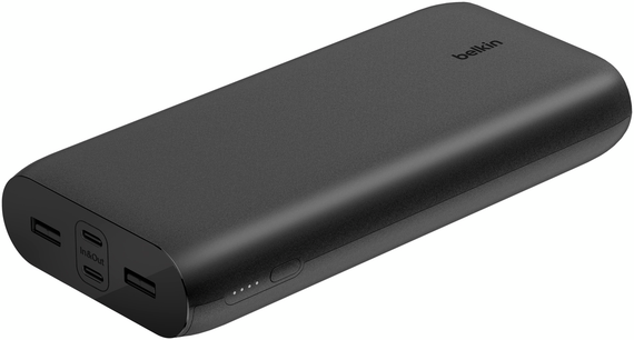 Акумулятор портативний Belkin літій-іонний Power Bank 26000мА·год, 32Вт, USB-A/USB-C PD PPS, чорний (BPB016BTBK) | Зображення 4