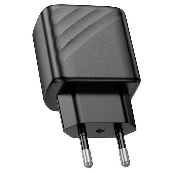 СЗУ 110-240V HOCO CS23A USB-C+USB, 30W, Black, Box | Зображення 4