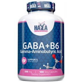 Амінокомплекс Haya Labs Gaba + B6 500 mg 100 Veg Caps
