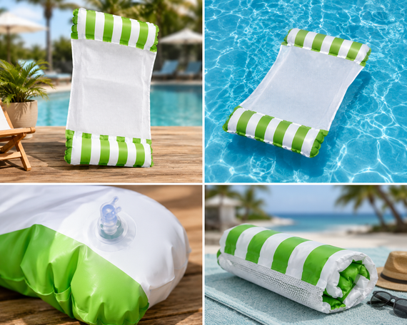 Надувной водный гамак, плот / Матрас для плавания Pool Loungers / Гамак для плавания с надувными камерами | Зображення 1