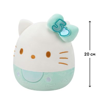 М&apos;яка іграшка Squishmallows Хелоу Кітті у смарагдовому 20 см (SQSN00498) | Зображення 1