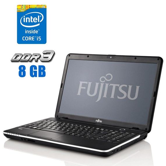 Ноутбук Fujitsu LifeBook A512 / 15.6" TN / Intel Core i5-3230M (2(4) ядра по 2.6-3.2 GHz) / 8 GB DDR3 / 300GB HDD / HD Graphics 4000 / WebCam б/у