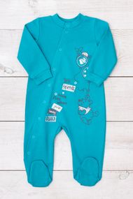 Комбінезон ясельний для хлопчика Носи своє 80 Бірюзовий (p-12406-177554)