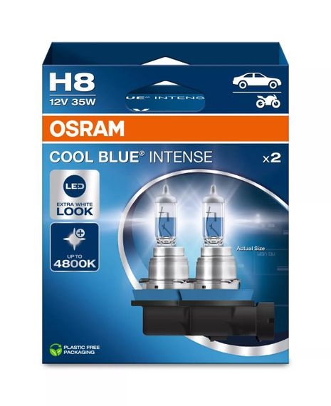 64212CBN-2HB OSRAM Лампа H8 12V 35W PGJ19-1 COOL BLUE INTENSE NEXT GEN +100%