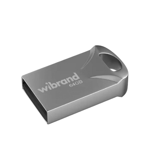 Флешка 64Гб USB 2.0 срібло Hawk Wibrand