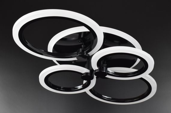 Люстра світлодіодна стельова LED світильник для квартири на стелю лед 26328 Чорний 10х39х61 см.