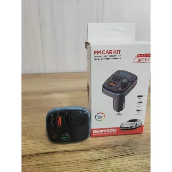 FM-трансмітер Bluetooth HM103 зі швидким заряджанням | Зображення 3