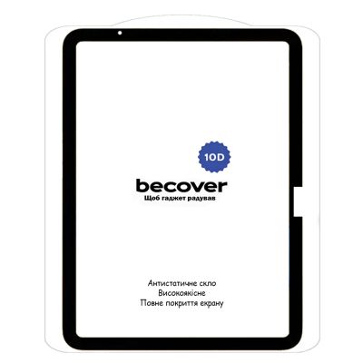 Стекло защитное BeCover 10D Apple iPad Air 11&quot; M2 2024 Black (711675) | Зображення 1