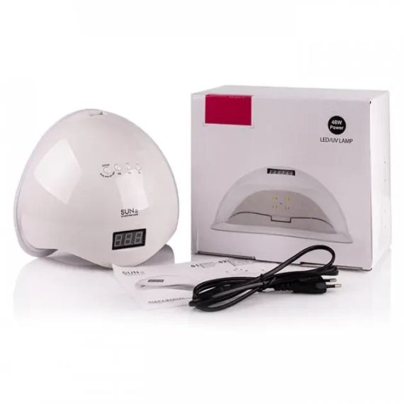 Світлодіодна лампа для манікюру SUN 5 48W з дисплеєм та сенсором, UV лампа | Зображення 4
