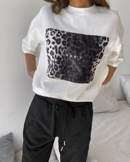 Футболка жіноча з принтом повсякденна L Білий