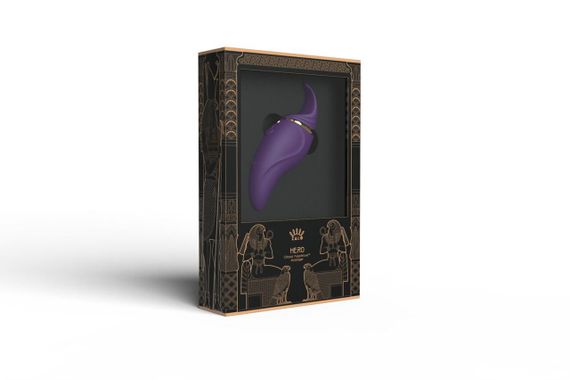 Вібратор 2в1 з язичком Zalo — Hero Twilight Purple, кристал Swarovski Sex Aura | Зображення 5