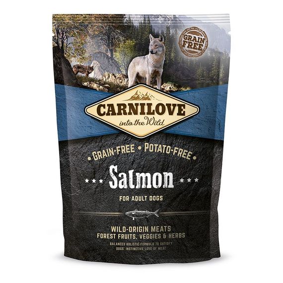 Корм Carnilove Dog Adult Salmon сухой с лососем для взрослых собак 1.5 кг