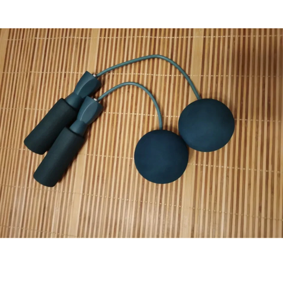 Бездротова скакалка, мобільна обтяжена скакалка без шнура та шуму, скакалка з обважненими кульками | Зображення 5