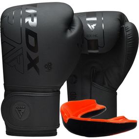 Боксерські рукавиці RDX F6 Kara Matte Black 8 унцій (капа в комплекті)