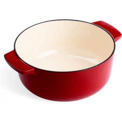 Каструля KitchenAid чавунна з кришкою 5,2 л Червона (CC006060-001) | Зображення 2
