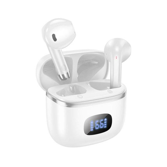 Наушники беспроводные Bluetooth 5.3 Hoco EQ1 Music guide true wireless White